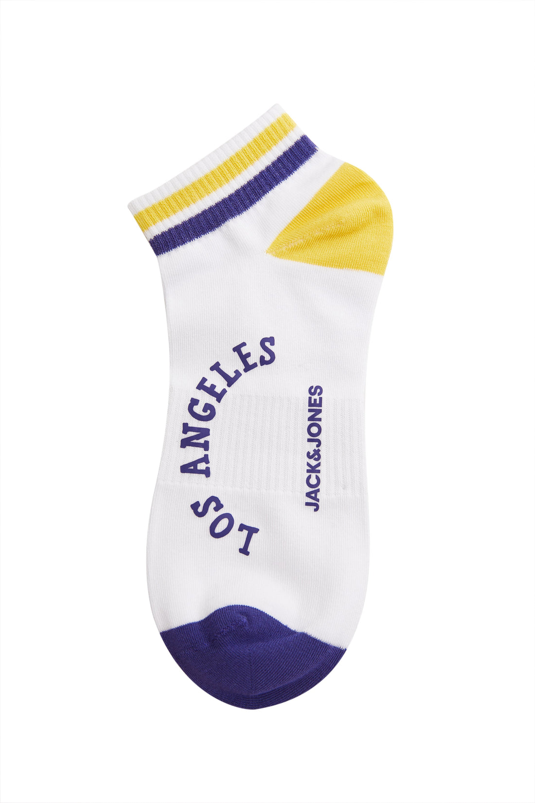 [NBA Collection] Los Angeles Lakers white mid-calf socks (1 pair) 