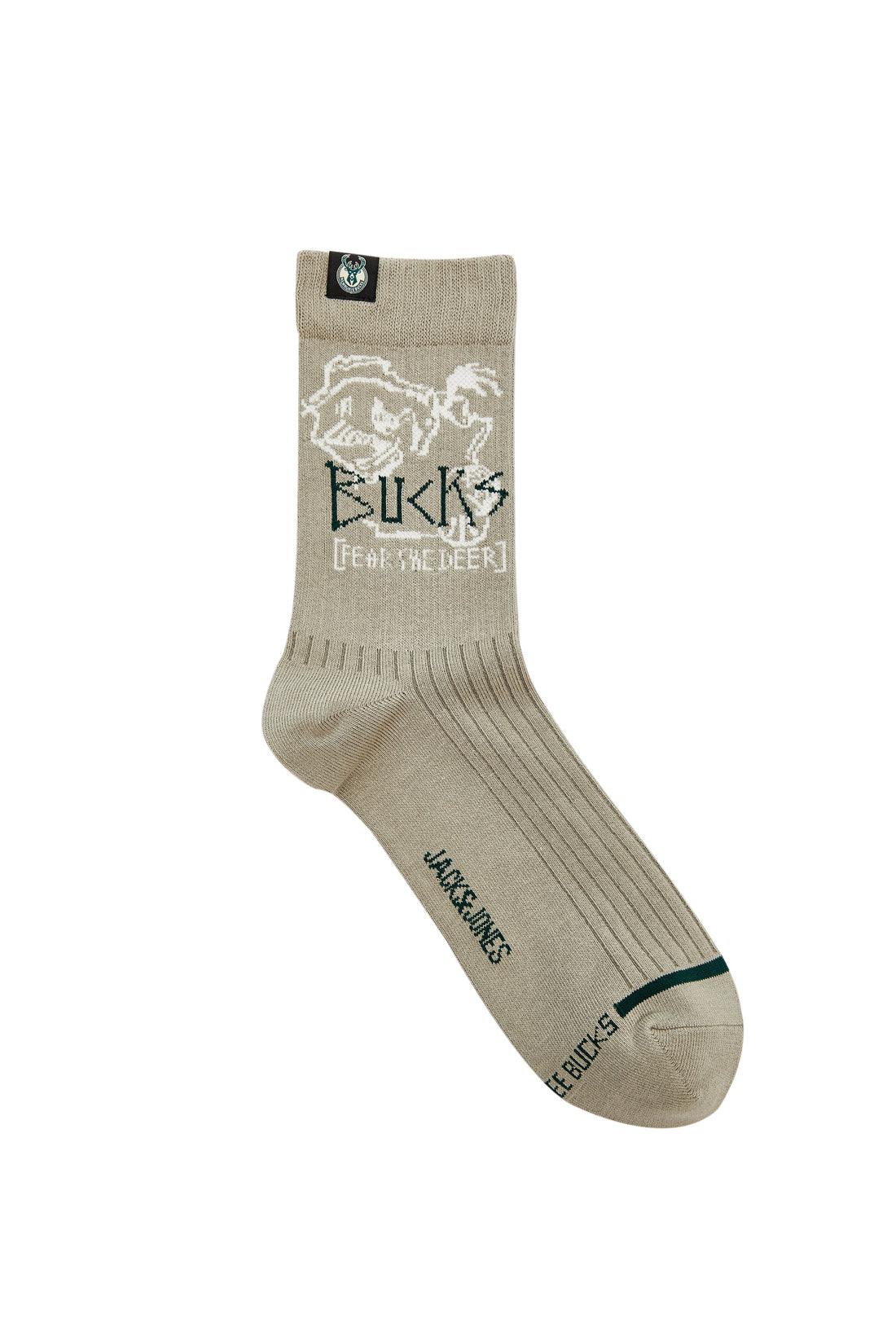 【NBA Collection】Milwaukee Bucks mid-calf socks (1 pair) 