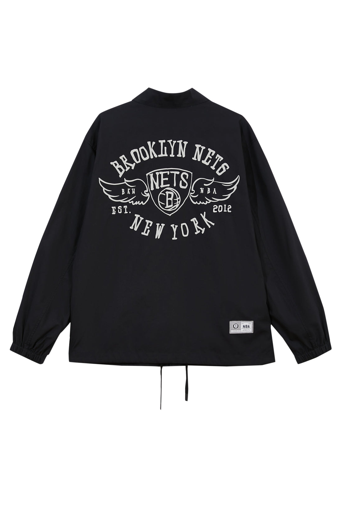 【NBA Collection】NBA Brooklyn Nets snap-button jacket 