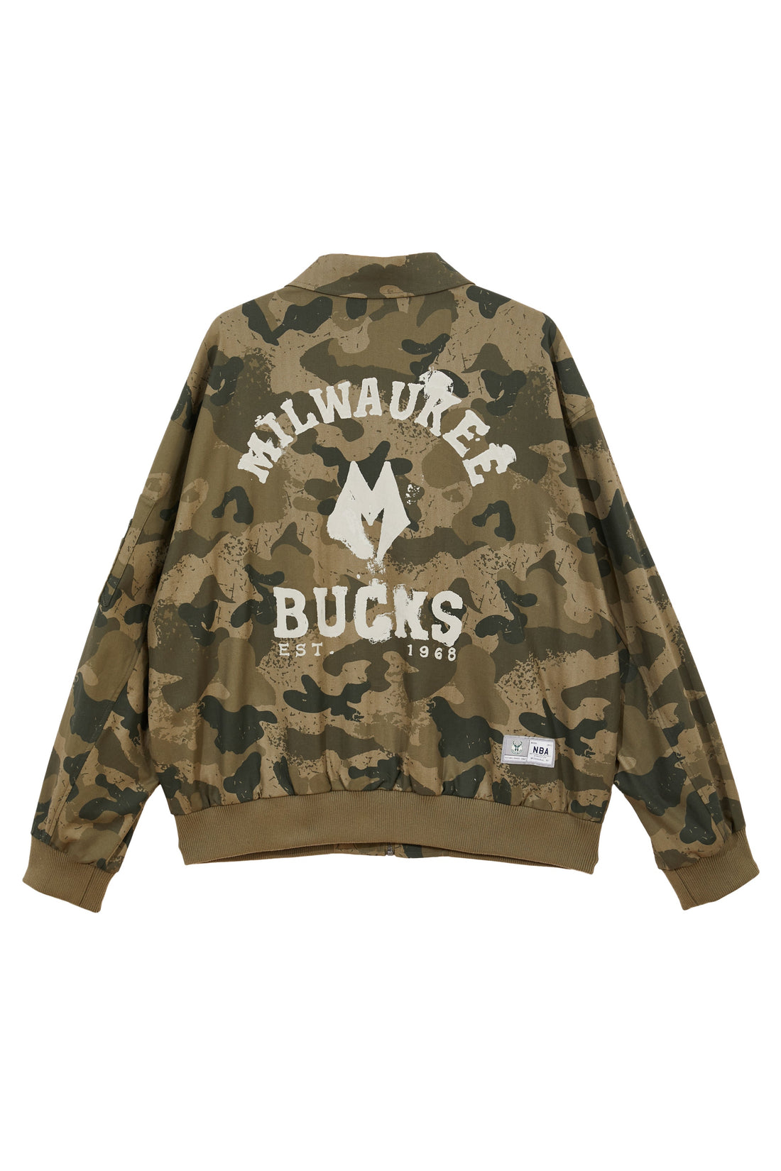 【NBA Collection】NBA Milwaukee Bucks wide zipper jacket 