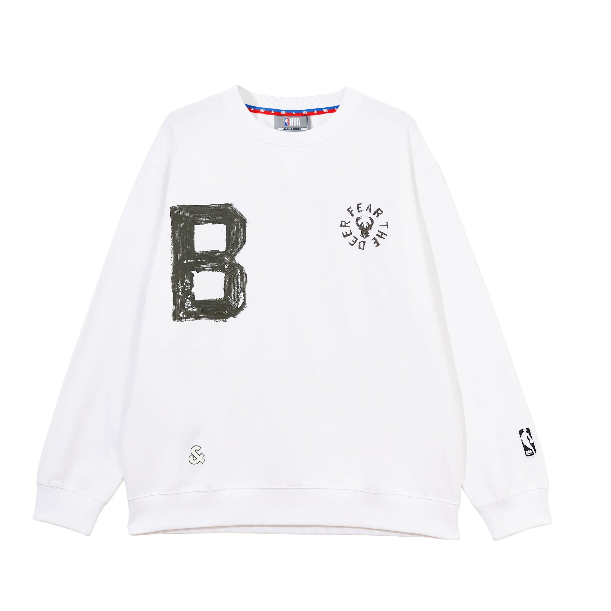 [NBA Collection] NBA Milwaukee Bucks long-sleeved sweatshirt 