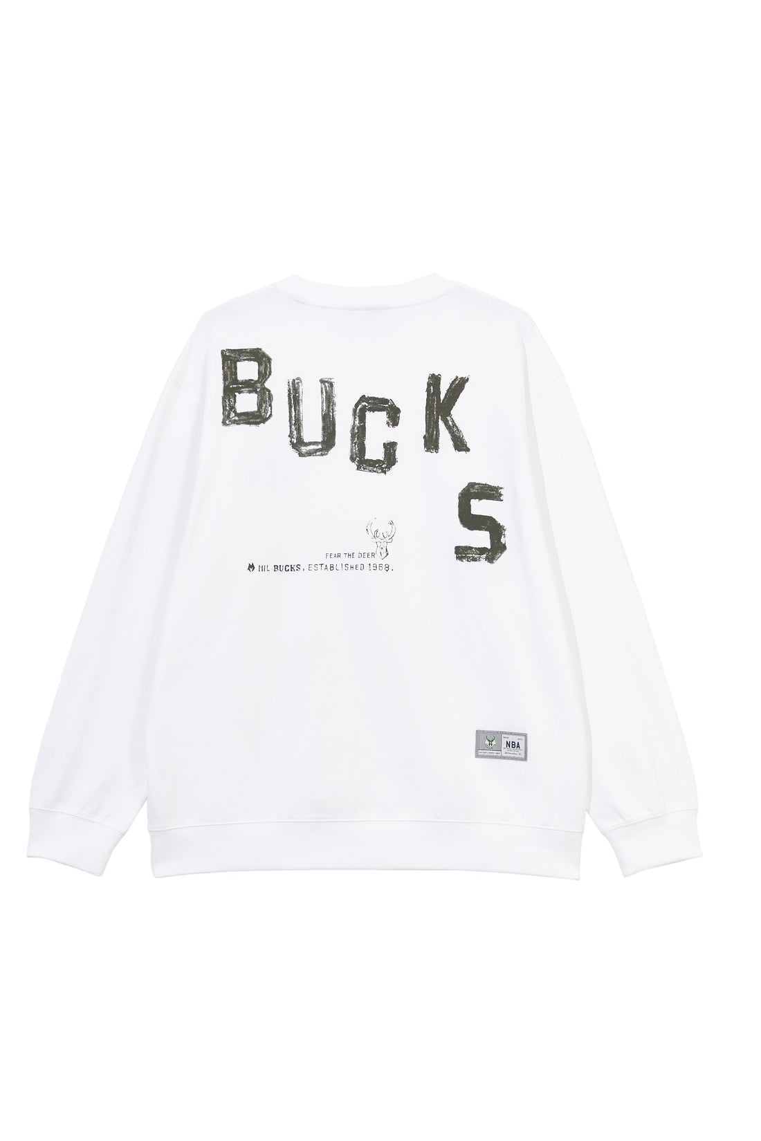 [NBA Collection] NBA Milwaukee Bucks long-sleeved sweatshirt 